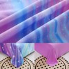 DORCAS 6 Pcs Rainbow Twin Bedding Sets Purple Glitter Galaxy