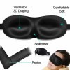 Unbranded 2 Pack Travel 3D Eye Mask Sleep Soft Padded