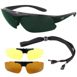 Rapid Eyewear Rx Polarised Golf Sunglasses Frame for Glasses Wearers. Mens & Womens. Black