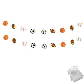 YEAMAR Sports Party Decorations 30LED 10FT Sports String Lights for Boys Bedrooms, Sport Themed Birthday Party Backdrop, Indoor Events (DIY)
