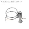 sourcing map 10Pcs Double Wire Hose Clamp, 25-29mm Adjustable Stainless