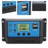 12V 24V Solar Charge Discharge Controller PWM LCD Display Dual