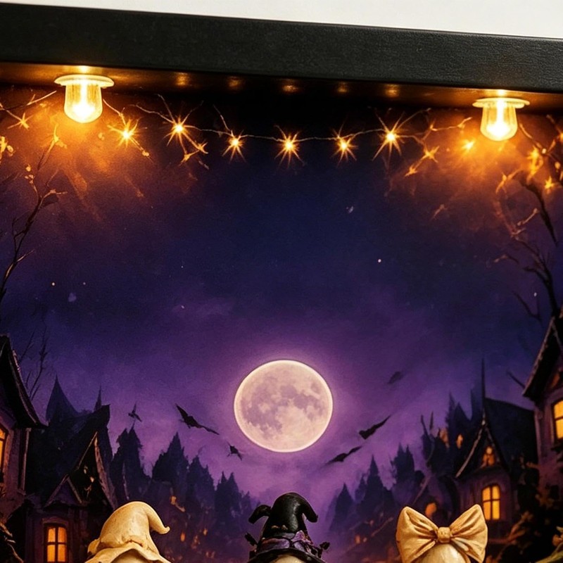 Calendario de Adviento de Halloween 2026 con Luz LED y