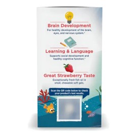 Suplementos Dha Omega 3 Nordic Naturals 250mg 120ct Sabor Fresa