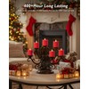 Homemory 6Pack 2" x 2" Red LED Votive Candles with
