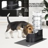 RIZZARI Automatic Pet Waterer, Base Raised Cat Water Dispenser, Gravity