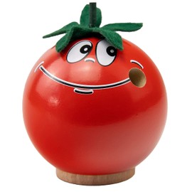 Seiffener Volkskunst Incense Figurine from the Ore Mountains, Cheeky Fruits 7 cm Including Crottendorfer Incense Cones, Incense Smoker Decorative Figure, Original Ore Mountains Folk Art (Tomato)