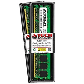 A-Tech 2GB (2 x 1GB) RAM for Intel Motherboard D945GCLF | DDR2 800MHz DIMM PC2-6400 240-Pin Non-ECC UDIMM Memory Upgrade Kit