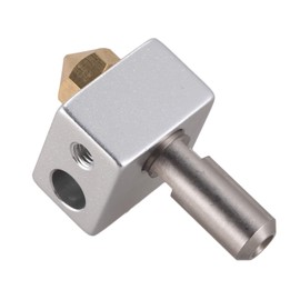 Daiilg MK10 Hotend Kit for 3D Printer | M7 Nozzle and Throat with PTFE Tube and Aluminum Heater Block | Improved Version Fit with M3 and Thermistor