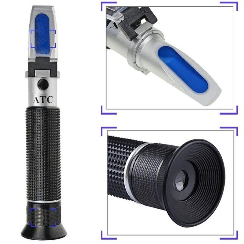 Salinity Refractometer for Seawater and Marine Fishkeeping Aquarium 0-100 PPT