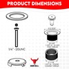 Lift and Turn Conversion Kit for Bathtub Drain Assembly, All-Brass