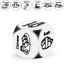 Food Decider Dice Gifts for Boyfriend Girlfriend Valentines Day Anniversary Birthday Gifts Husband Wife Couples Gifts for Him Her Thoughtful Date Night Gifts for Couples Dinner Dice for Best Friend