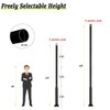 iFvBey Street Light Pole 10ft Tall - Black Outdoor Adjustable