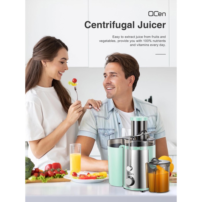 Juicer Machine, 800W Centrifugal Juicer Extractor with Wide Mouth 3”