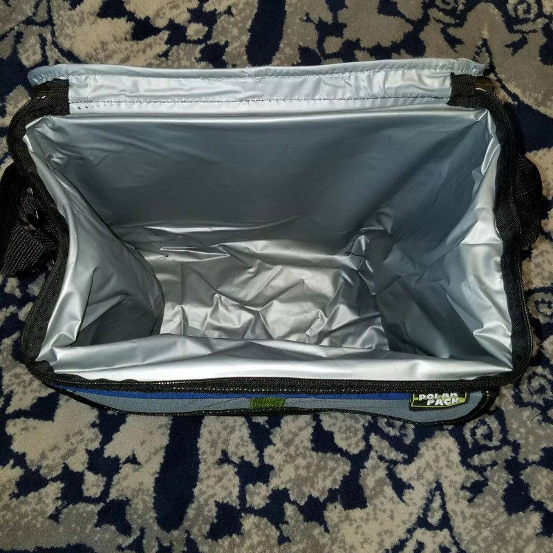 Polar Pack Insulated 30 Can Blue Cooler Large Lunch Bag