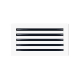 BUILDMART - 18x10 Modern AC Vent Cover - Decorative White Aluminum Air Vent - Standard Linear Slot Diffuser - Heating and Cooling Register Grille for Ceiling, Walls & Floors - Texas Buildmart