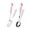 2 PCS Spoon and Fork Set, Cute Stainless Steel Silverware