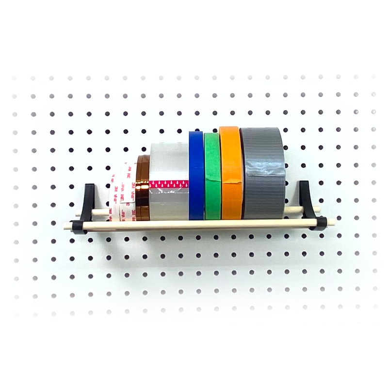 PEGGY Pegboard Accessory Hook and Dowel Organizer Storage for Tape,