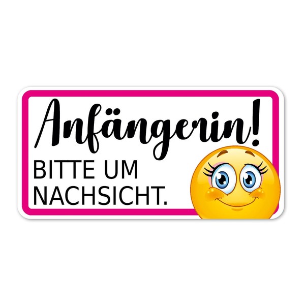 Vehicle Sticker | Caution, Attention Novice Driver (German Language)