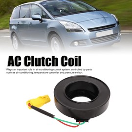 AC Compressor Clutch Coil 2 Pin Air Conditioning Magnetic Electromagnetic Clutch Coil Replacement Compatible with Peugeot 307 308 408 508 CC SW 3008 5008