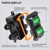 Waterproof On Off Toggle Switch Double Switch with Green Light