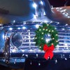 PACKOVE Car Christmas Wreath Car Christmas Reef Light up Artificial