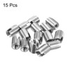 uxcell Self Tapping Threaded Inserts, 15pcs M2.5-0.45 Female to M4.5-0.5