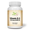 Zen Supplements - Vitamin D-3 5000 IU 250-Softgel - Supports