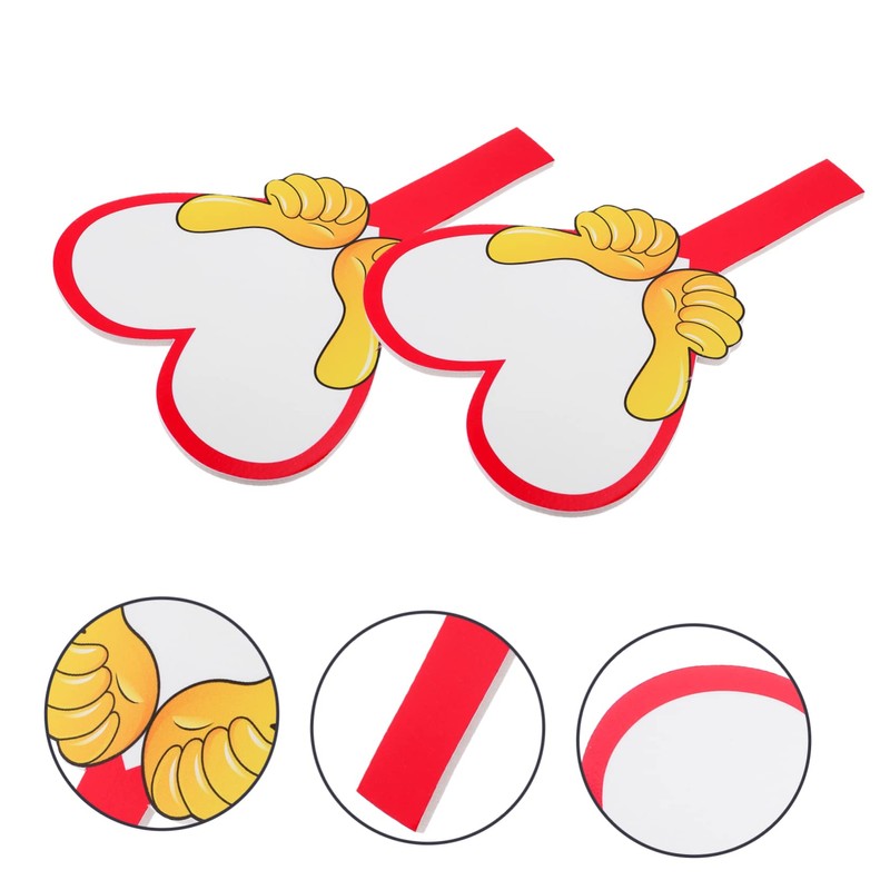 Ciieeo 5sets Handheld Whiteboard Board Erasable Answer Game Board Dry