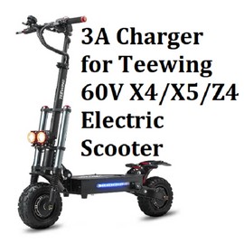 coming data 🔥AC Adapter 5A  battery Charger For Teewing 60v x4/x5/z4/s10 electric scoooter