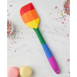 Cooking With Pride Non-Stick Scraper Spatula, Heat-Safe Silicone With Iron Core, 10.75-Inch, Set of 2