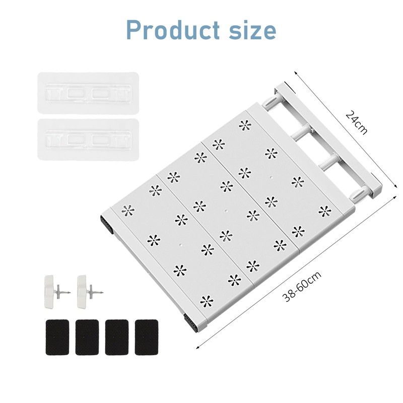YushengTai Adjustable Shelves for Cupboard, Expandable Shelves Cupboard Shelf, Nail-free