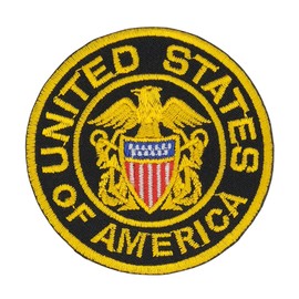 United States of America Iron-On Patch, Iron-On Patch, Iron-On Patch, USA Patch, Size 6.1 x 6.1 cm