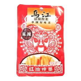 Wujiang Hot Flavour Mustard Tuber 2.82 Oz(10 Pack)麻辣乌江紅油榨菜