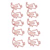 100pcs Santa Paper Clips Slip Resistance Cartoon Cute Lightweight Paperclips