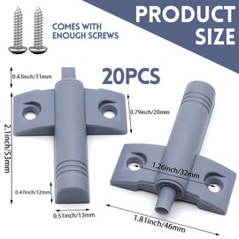 Cabinet Door Damper, 20 Pieces Furniture Damper, Soft Close Damper, Door Damper, Soft Close Door Damper, Shock Absorber for Cabinet Doors, for Office/Cupboards/Drawers and Doors