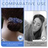 2Pcs Set Elegant Hair Accessories, Crystal Vintage Blue Hair Barrettes