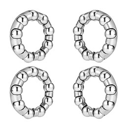 Yunmoxiao 4Pcs Bike Ball Bearing Retainer Replacement Mountain Bike Parts 1/4 inch x 9 Balls Bicycle Repair Accessories for Kids/Stretch Bicycle MTB Bicycle Ball Bearings Bike Crank Bottom Bracket