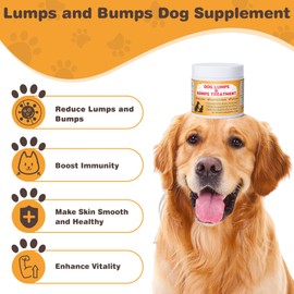 Dog Lumps & Bumps Supplement – Turkey Tail Mushroom Powder for Dogs Lipomas, Immune Support & Energy Boost, 3.52 oz