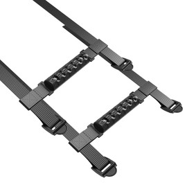 Rydonair 2 Pack Roll Bar Grab Handles Compatible with Jeep Wrangler YJ TJ JK JKU JL JLU Rubicon Sahara 1955-2021 - Seat Belt Grade Grip Handle- Black