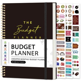 Budget Planner - Monthly Budget Book 2024 with Expense & Bill Tracker - Undated 12 Month Financial Planner/Account Book calendar organizer to Take Control of Your Money