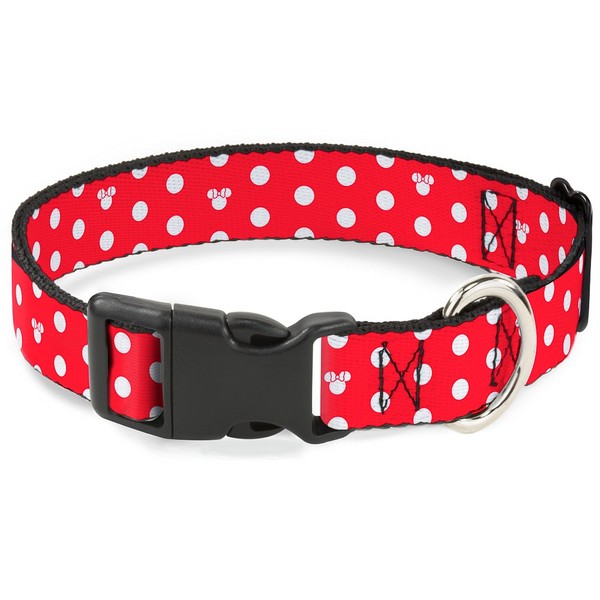 Buckle Down Minnie Mouse Polka Dot/Mini Silhouette Red/White Plastic Clip