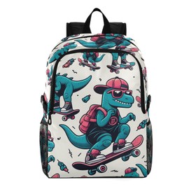 GEDAKO Travel Hiking Daypack Foldable Packable Backpack Cool Dinosaur Waterproof Lightweight Casual Rucksuck for Men Women