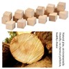 TIMESETL 30 Pieces Unfinished Smooth Wooden Cubes 3 x 3