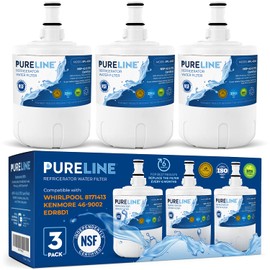 Pureline 8171413, Replacement for Whirlpool 8171413, Everydrop EDR8D1, Kenmore 9002, Refrigerator Water Filter - Reduces Bad Taste & Odor