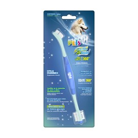 Fancy Pets Cepillo Dental de Doble Cabezal 360 para Perro