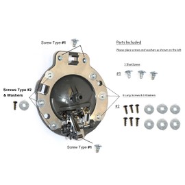 ADVANCE IGNITION Upgraded Inside Inner Door Handle Compatible With Jeep Commander 2006-2010 Khaki and Chrome 4PCS 2006 2007 2008 2009 2010