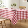 Veblandy Checkered Tablecloth Rectangle Waterproof Gingham Table Cloth Washable Buffalo