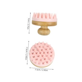 Outanaya Scalp Massager Shampoo Brush Soft Exfoliator for Deep Cleaning Relaxation Convenient Shower Brush for Hair Washing Cute Design for All Hair Types