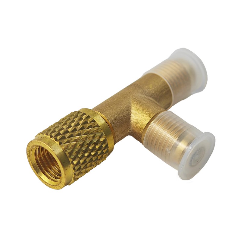 Quick Coupler Access Tee, 1/4 Inch SAE Valve Tee Adapter,
